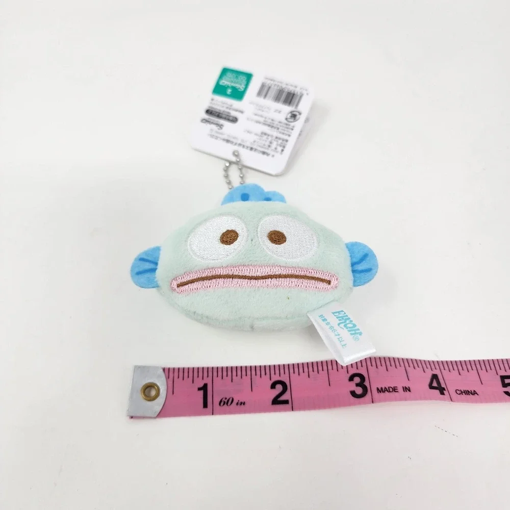 Sanrio Hangyodon Fish Plush Keychain Charm JAPAN NEW